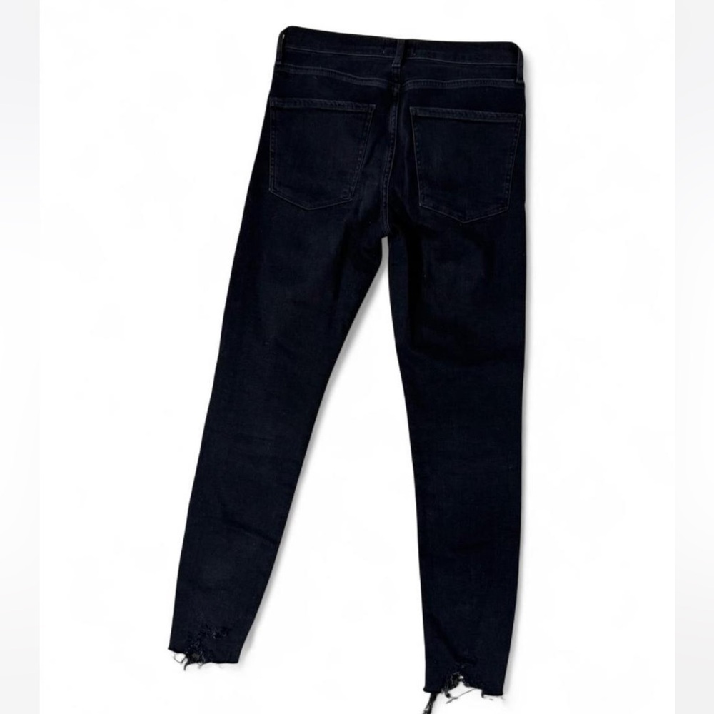 AGOLDE Sophie Crop High‎ Rise Black Denim Jeans Size 29 - Picture 4 of 7
